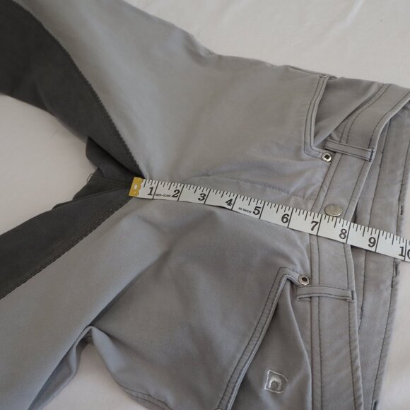 Cavallo Corona Womens Full Seat Breeches Gray Silver Embroidered Pockets Size 26 - Picture 7 of 9